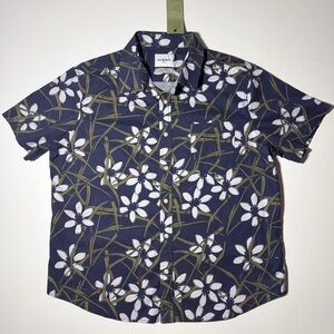 Goodfellow & Co. Navy Floral Button Down Shirt